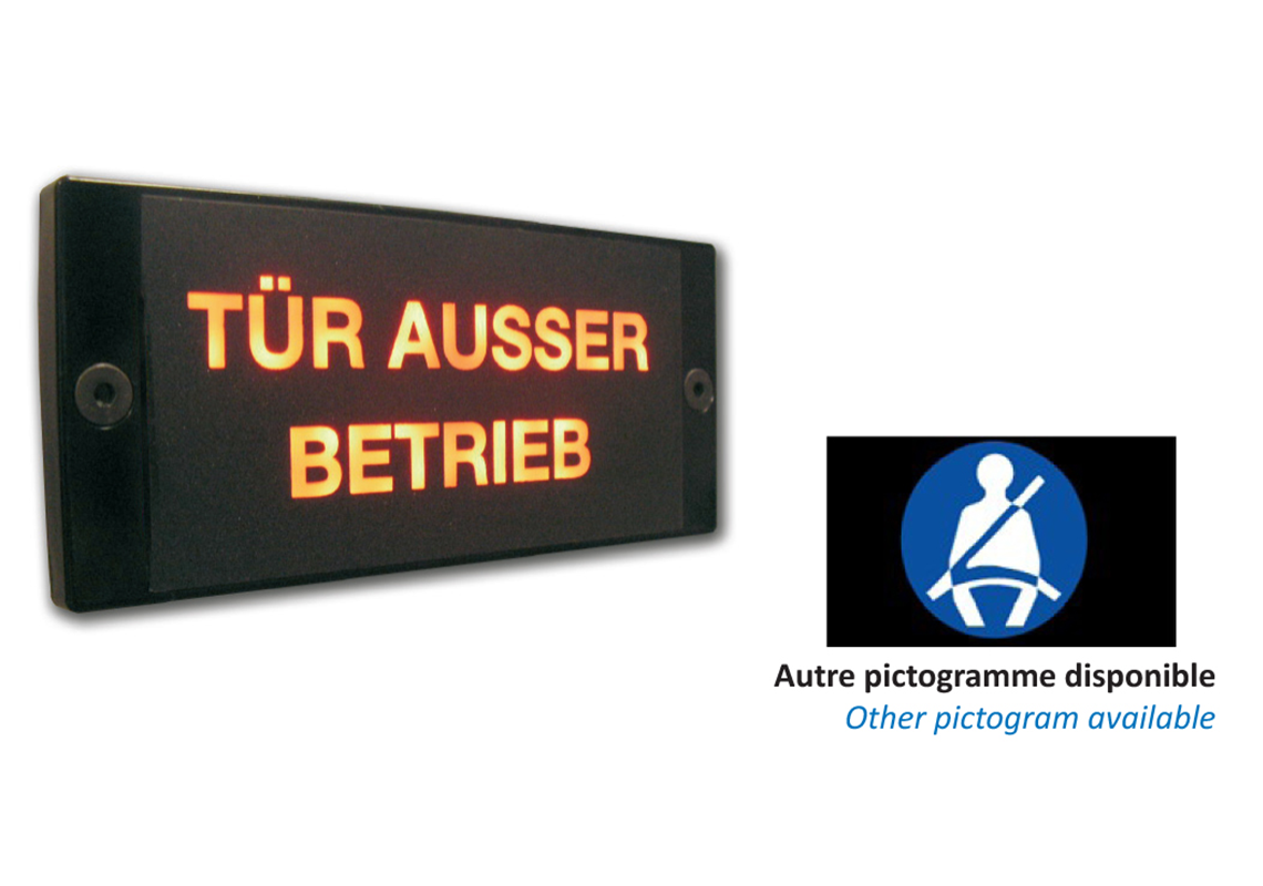 Afficheur lumineux LED à message extra plat pour bus/car